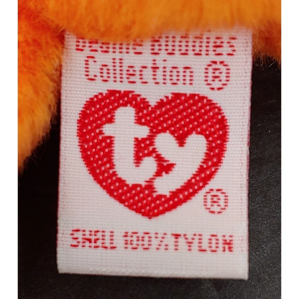 Ty Beanie Baby Buddy Digger Orange Crab 9'' Plush Stuffed Animal Vintage 1999